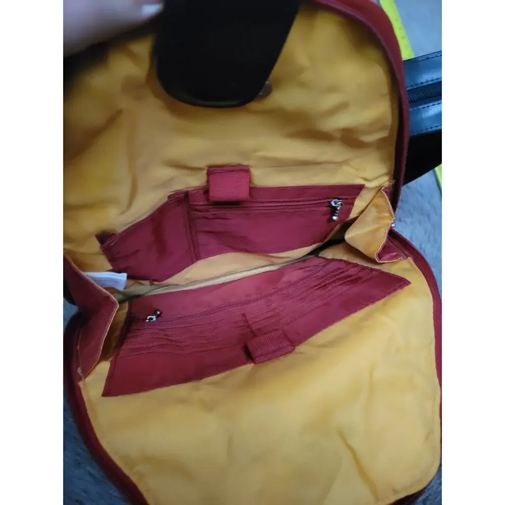 Baggallini Metro Convertible Backpack Nylon Rusty Red